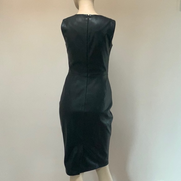 HP✨Calvin Klein Faux Leather ZIP Front Dress 2 NWT - Picture 6 of 8